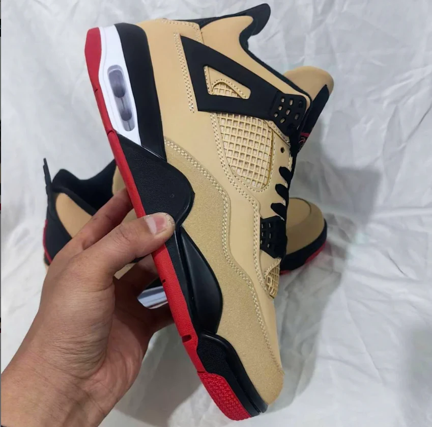 Air Jordan 4 Pizza Shoes Sneakers by Air Jordan