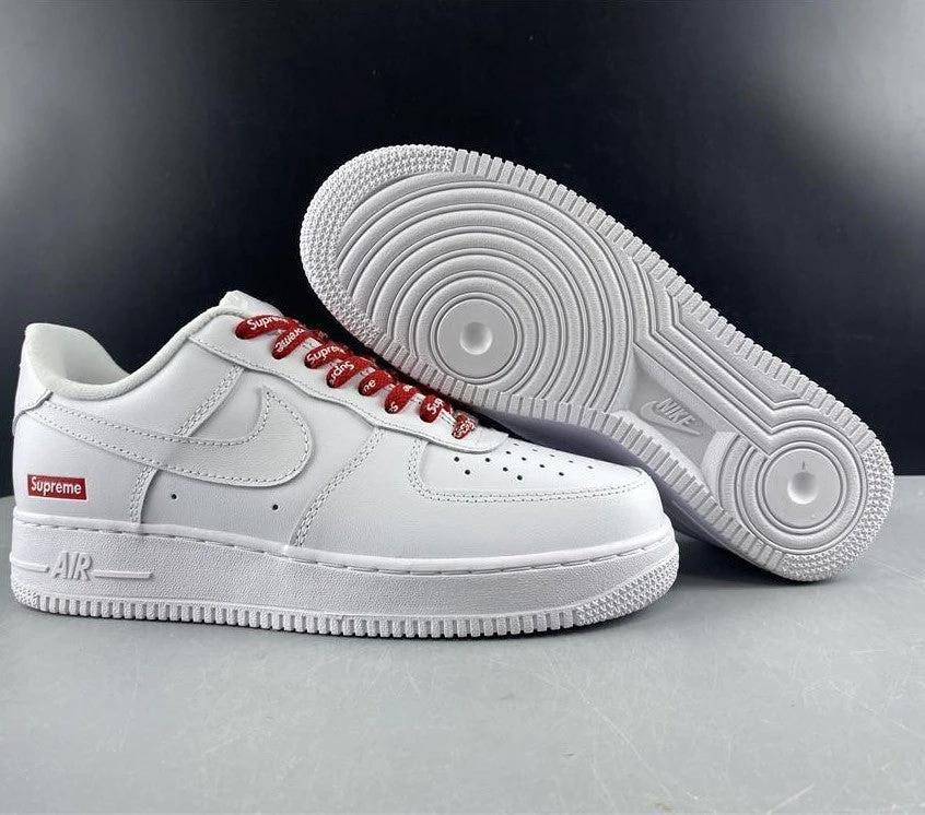 Air Force 1 Low Supreme White Shoes Sneakers by Air Jordan