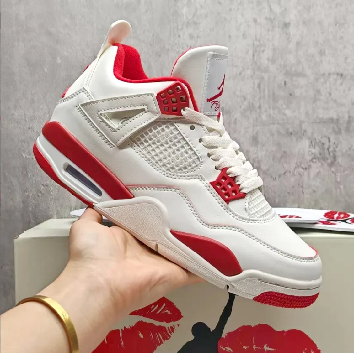 Air Jordan 4 Sierra Red Shoes Sneakers by Air Jordan
