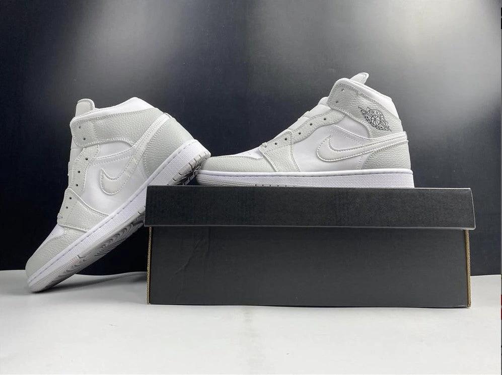 Air Jordan 1 Mid Grey Camo Shoes Sneakers by Air Jordan