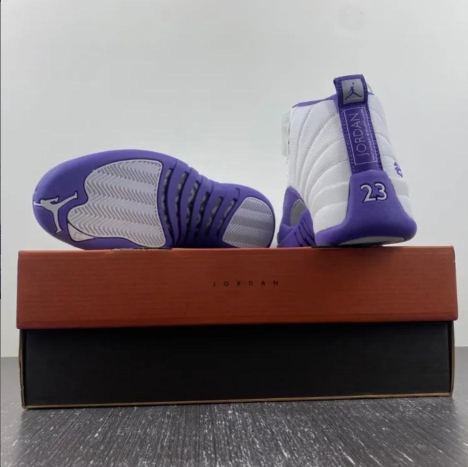 Air Jordan 12 White Field Purple Shoes Sneakers by Air Jordan