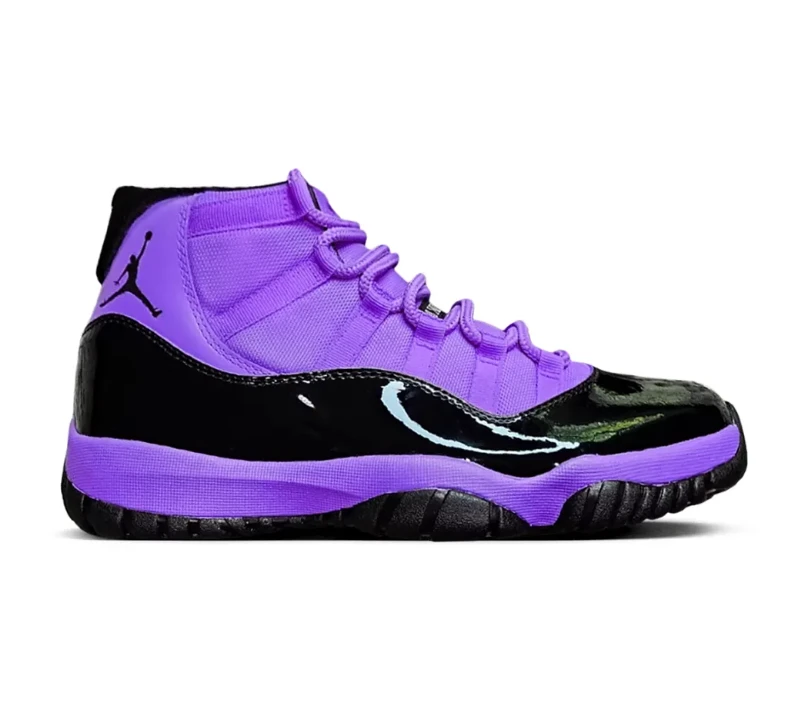 Air Jordan 11 Black Purple Shoes Sneakers by Air Jordan