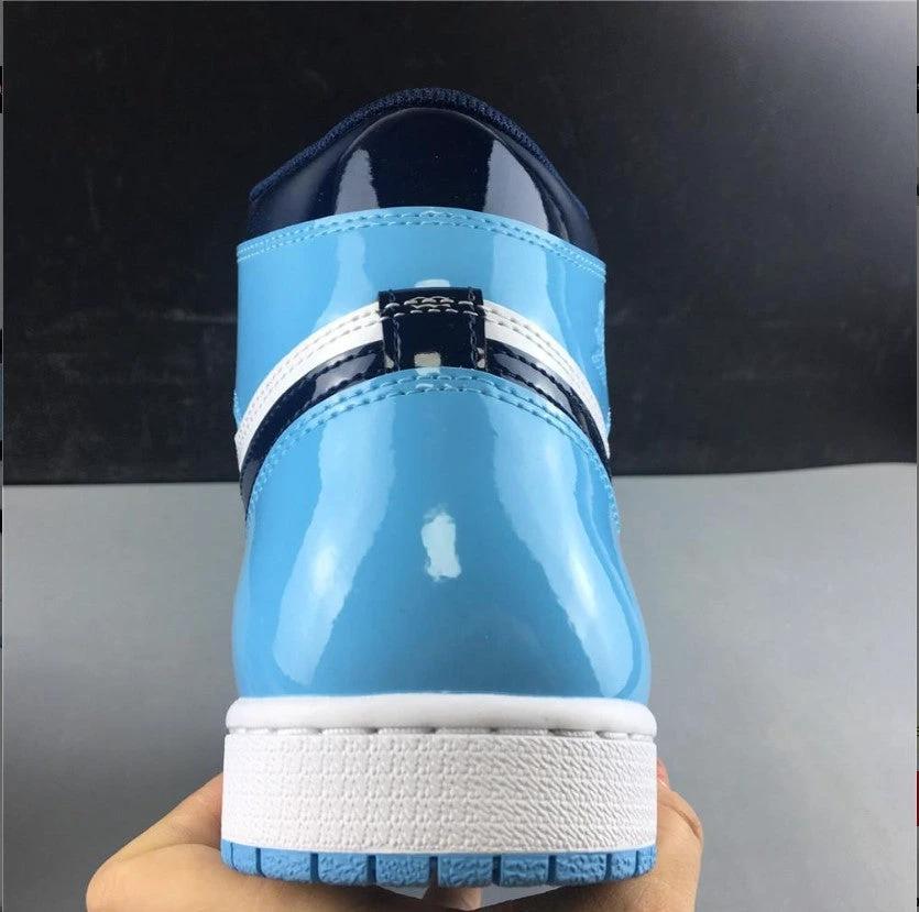 Air Jordan 1 Retro High UNC Patent (W) Shoes Sneakers by Air Jordan