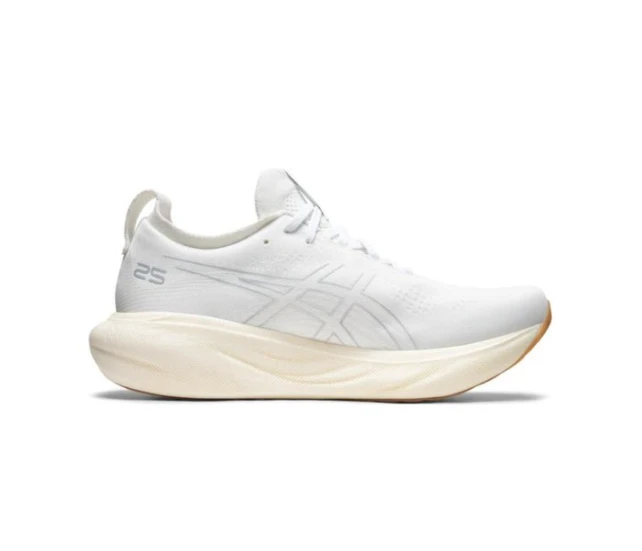 Asics Gel Nimbus 25 White Silver 1011B547-102 by Air Jordan