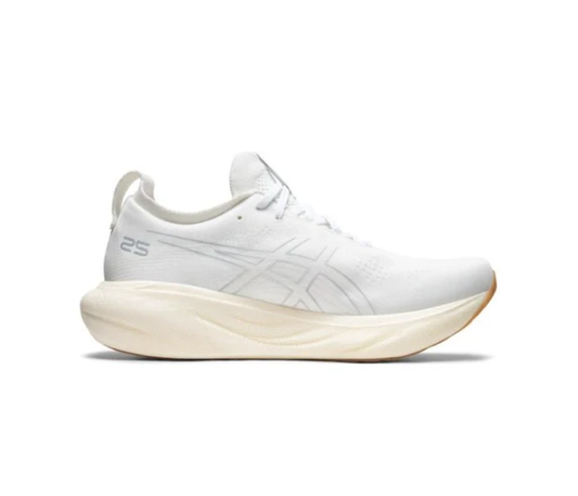 Asics Gel Nimbus 25 White Silver 1011B547-102 by Air Jordan