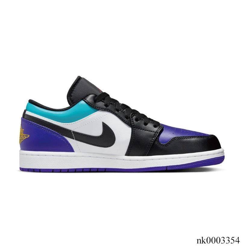 Air Jordan 1 Low Court Purple Tropical Twist Shoes Sneakers by Air Jordan