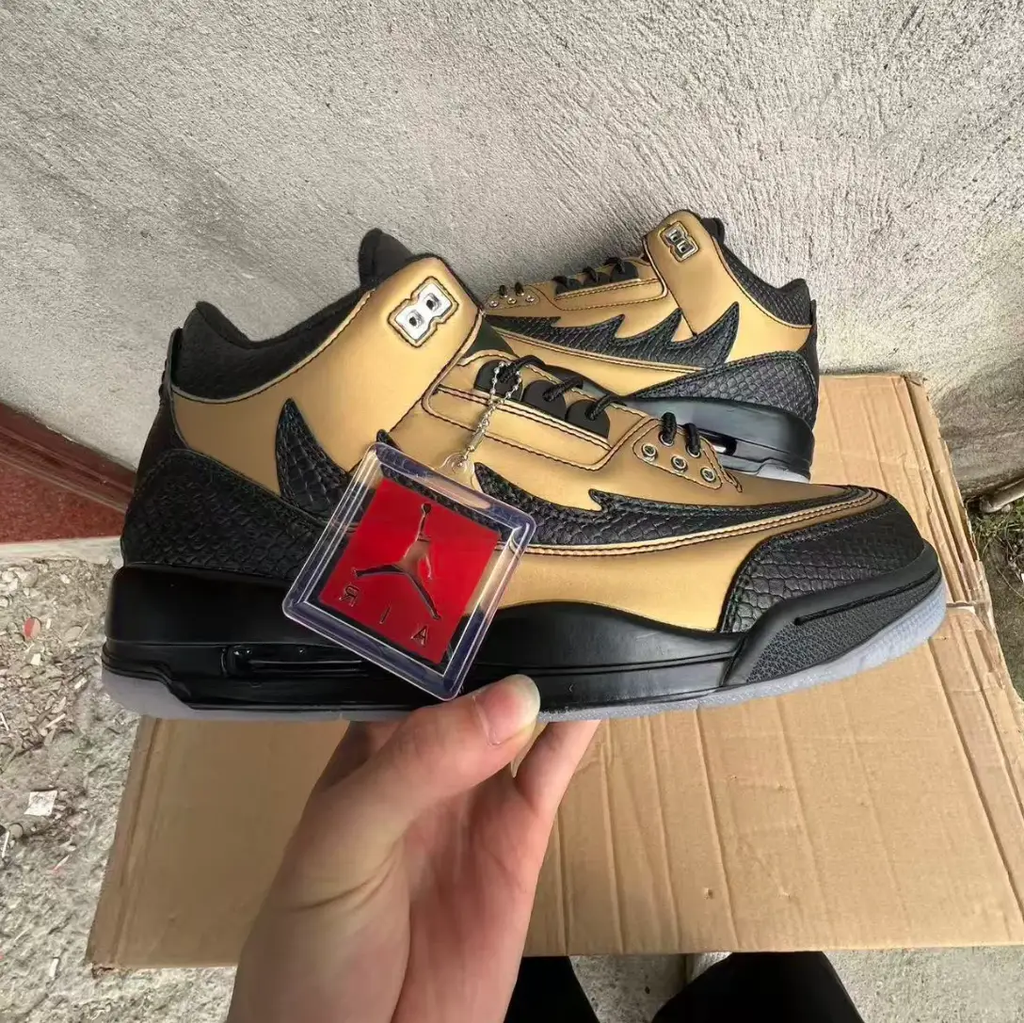 Air Jordan 3 Retro El Vuelo Black Sample Shoes Sneakers by Air Jordan