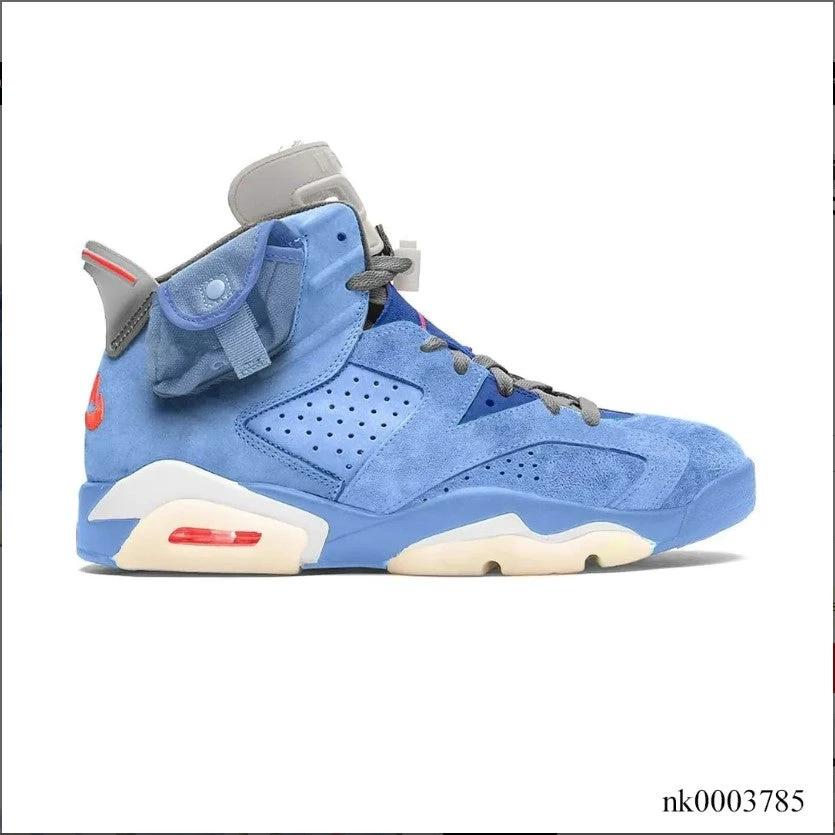 Air Jordan 6 x Travis Scott Houston Oilers Light Blue Shoes Sneakers by Air Jordan