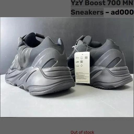 Yeezy Boost 700 MNVN Triple Black Shoes Sneakers by Air Jordan