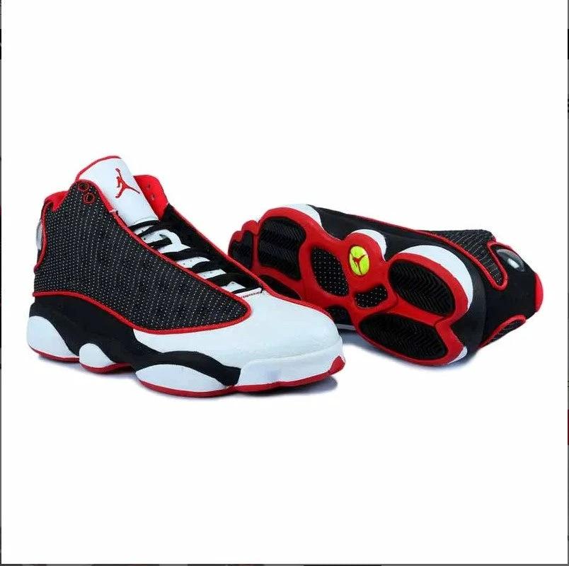 Air Jordan 13 White Black Red Mesh Shoes Sneakers by Air Jordan