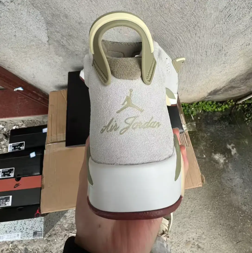 Air Jordan 6 Sail Neutral Olive Shoes Sneakers by Air Jordan