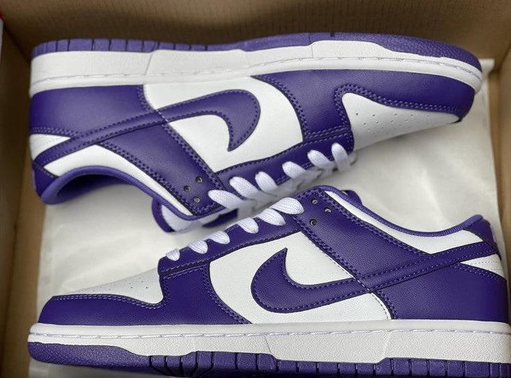 Dunk Low Championship Court Purple Shoes Sneakers by Air Jordan
