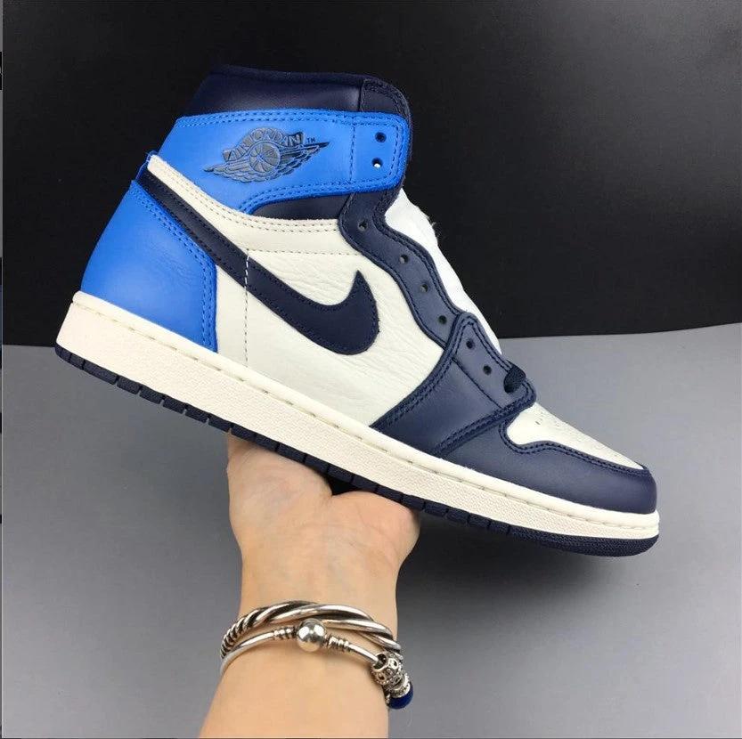 Air Jordan 1 Retro High Obsidian UNC Shoes Sneakers by Air Jordan