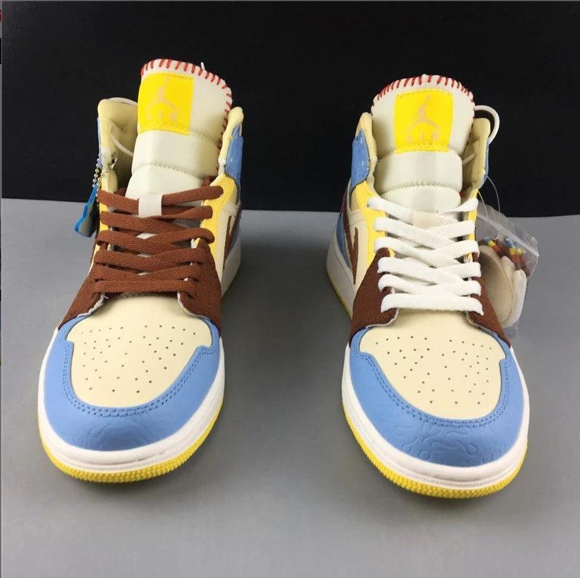 Air Jordan 1 Mid SE Fearless Maison Chateau Rouge Shoes Sneakers by Air Jordan