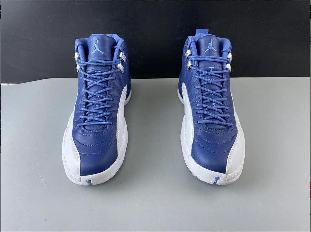 Air Jordan 12 Retro Stone Blue Shoes Sneakers by Air Jordan