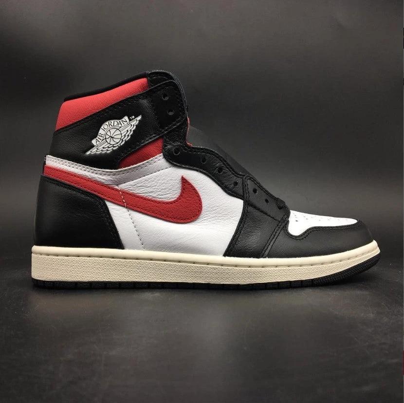 Air Jordan 1 Retro High Black Gym Red Shoes Sneakers by Air Jordan
