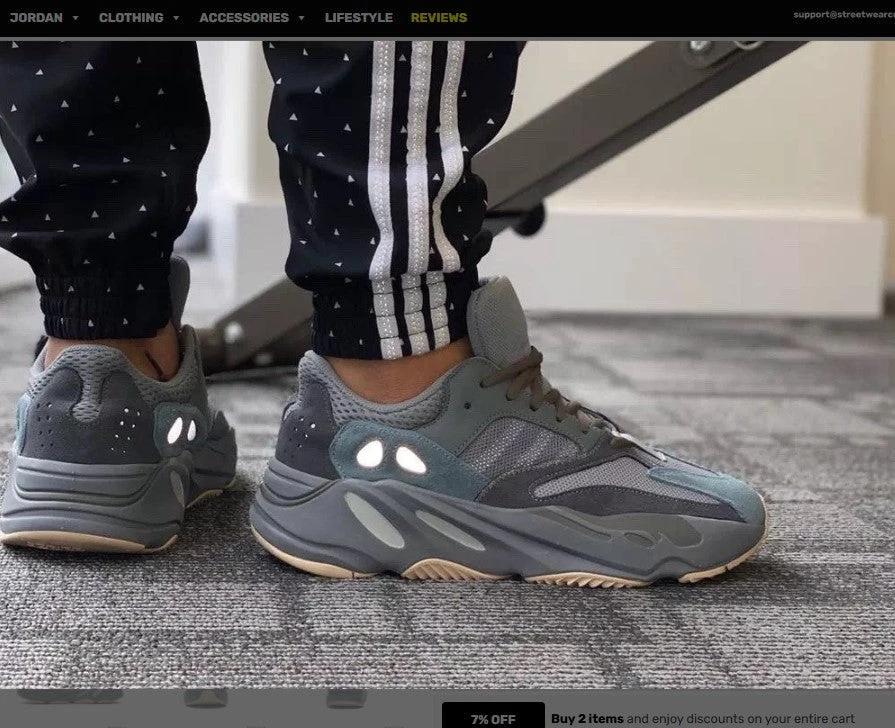 Yeezy Boost 700 Teal Blue Shoes Sneakers by Air Jordan