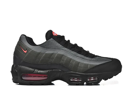 Air Max 95 Black Bright Crimson Shoes Sneakers by Air Jordan