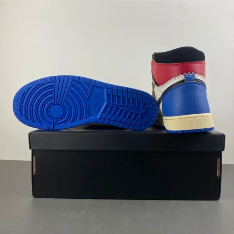 Fragment x Union LA x Air Jordan 1 High OG Varsity Red Shoes Sneakers by Air Jordan