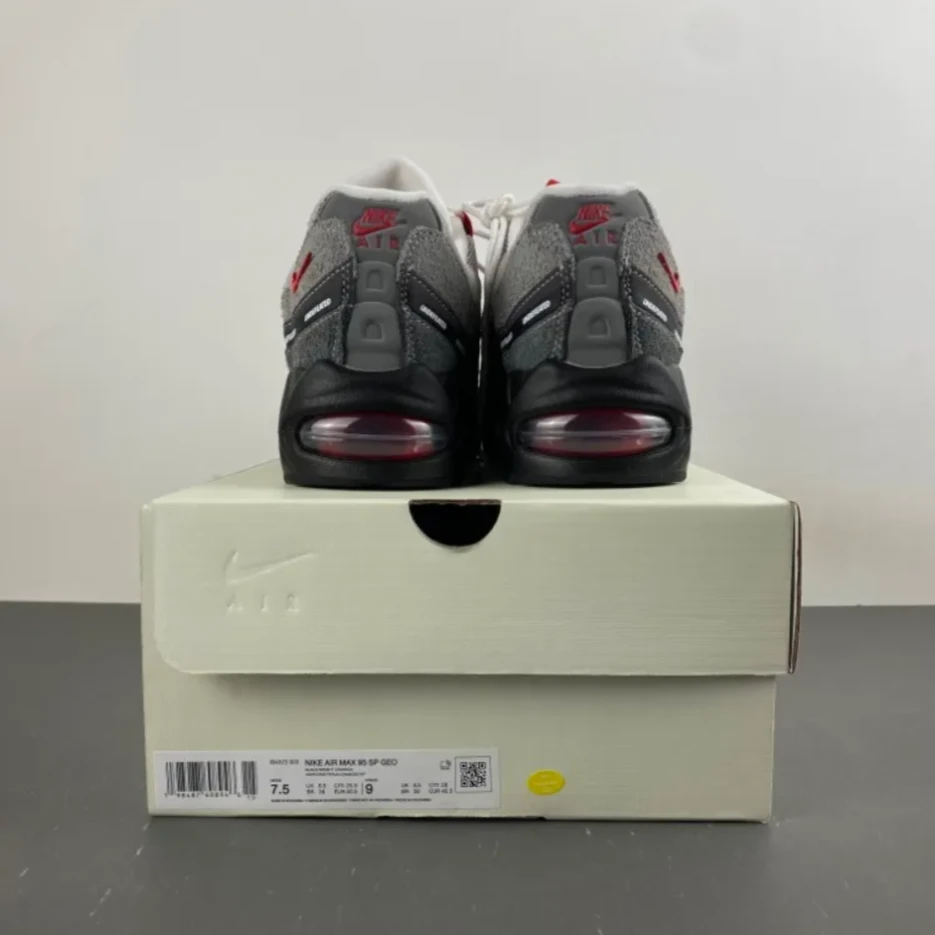 Air Max 95 SP x Undefeated Geo Tokyo Bright Crimson Shoes Sneakers by Air Jordan
