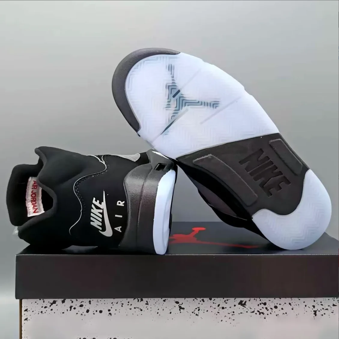 Air Jordan 5 Black Metallic Reimagined Shoes Sneakers by Air Jordan