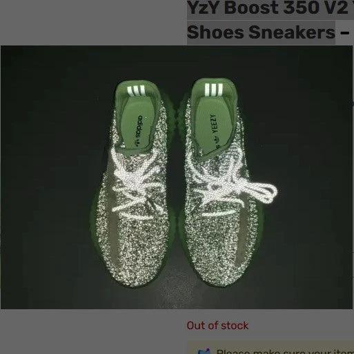 Yeezy Boost 350 V2 Yeezreel (Reflective) Shoes Sneakers by Air Jordan