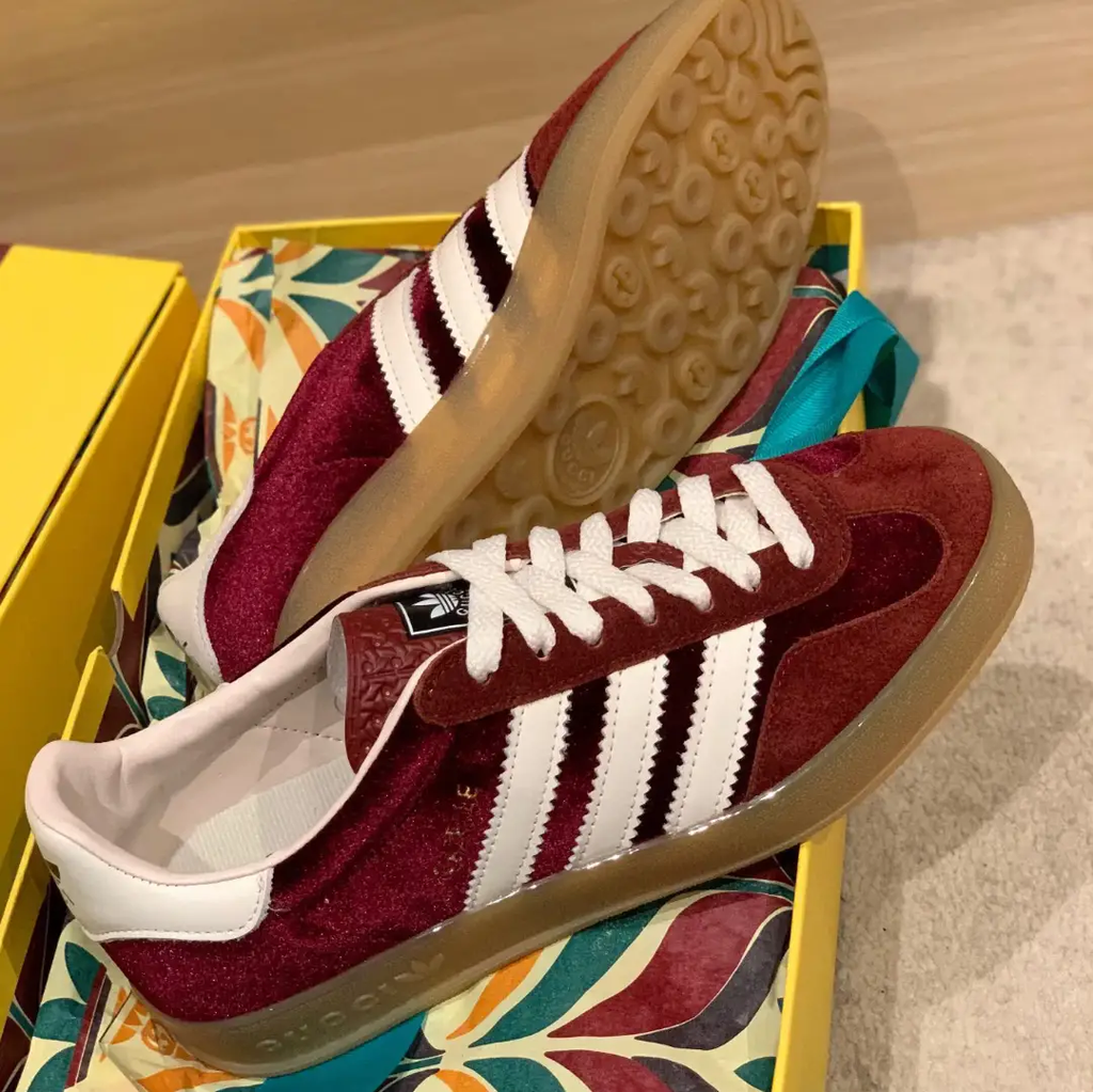 GG x AD Gazelle ‘Burgundy Velvet’ Shoes Sneakers by Air Jordan