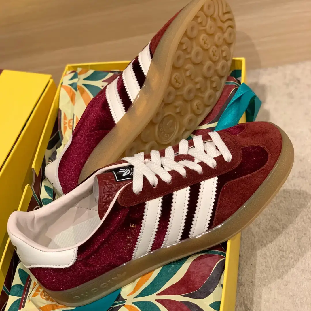 GG x AD Gazelle ‘Burgundy Velvet’ Shoes Sneakers by Air Jordan