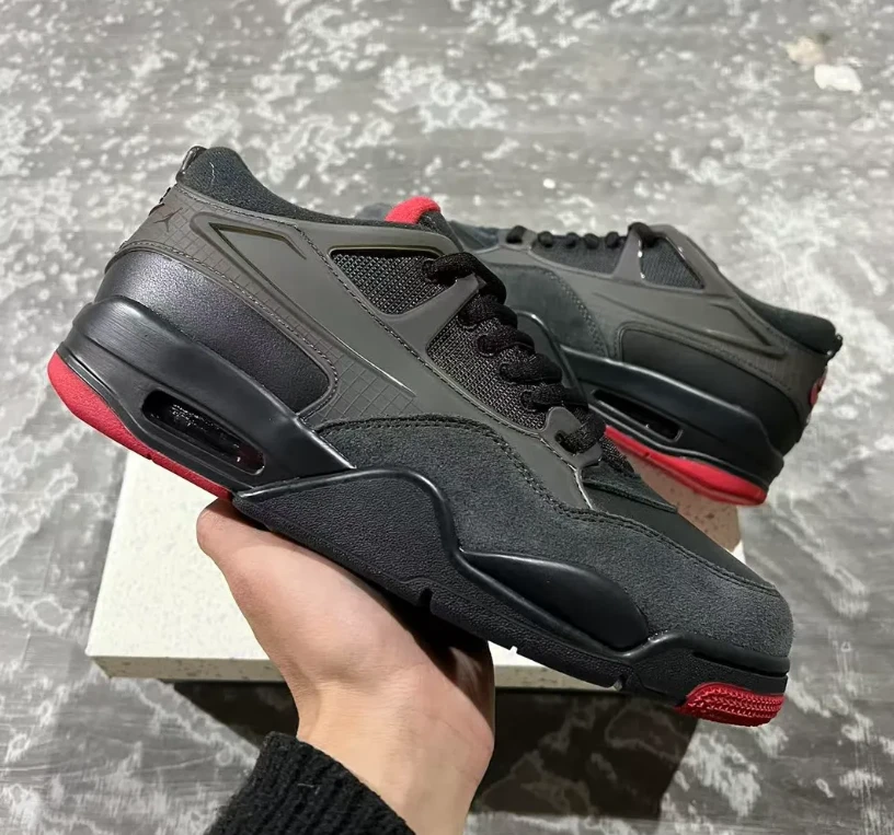 Air Jordan 4 RM Bred Shoes Sneakers by Air Jordan