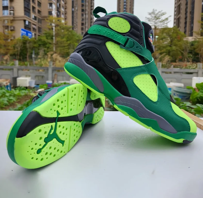 Air Jordan 8 Oregon PE Gorge Green Shoes Sneakers by Air Jordan