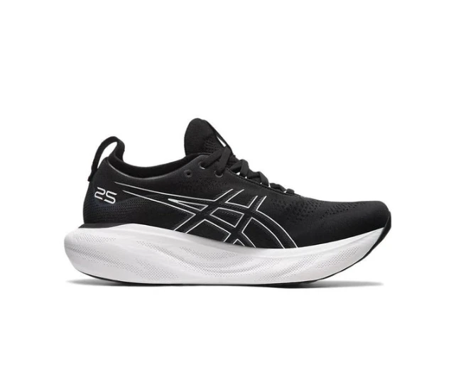 Asics Gel Nimbus 25 4E Wide Black Pure Silver 1011B618-001 by Air Jordan