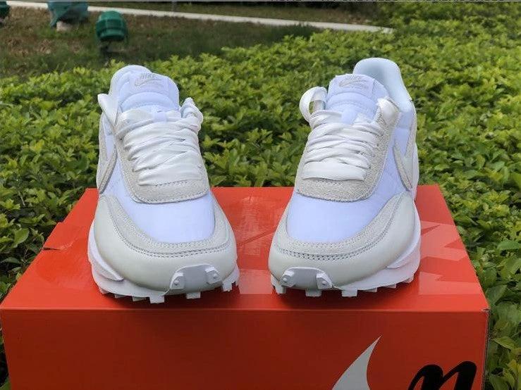 Sacai x LDWaffle White Nylon Shoes Sneakers by Air Jordan