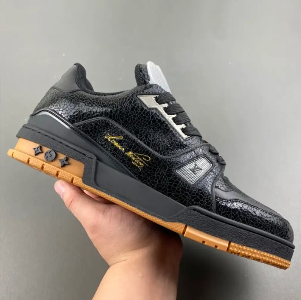 LV Trainer 54 Black Shoes Sneakers by Air Jordan