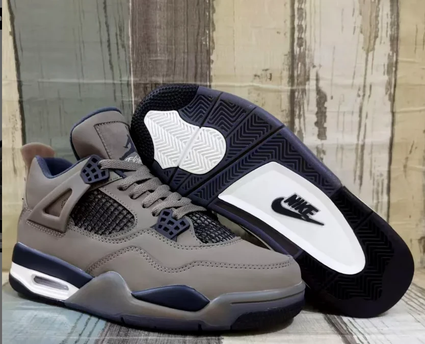 Air Jordan 4 Retro Cave Stone Shoes Sneakers by Air Jordan