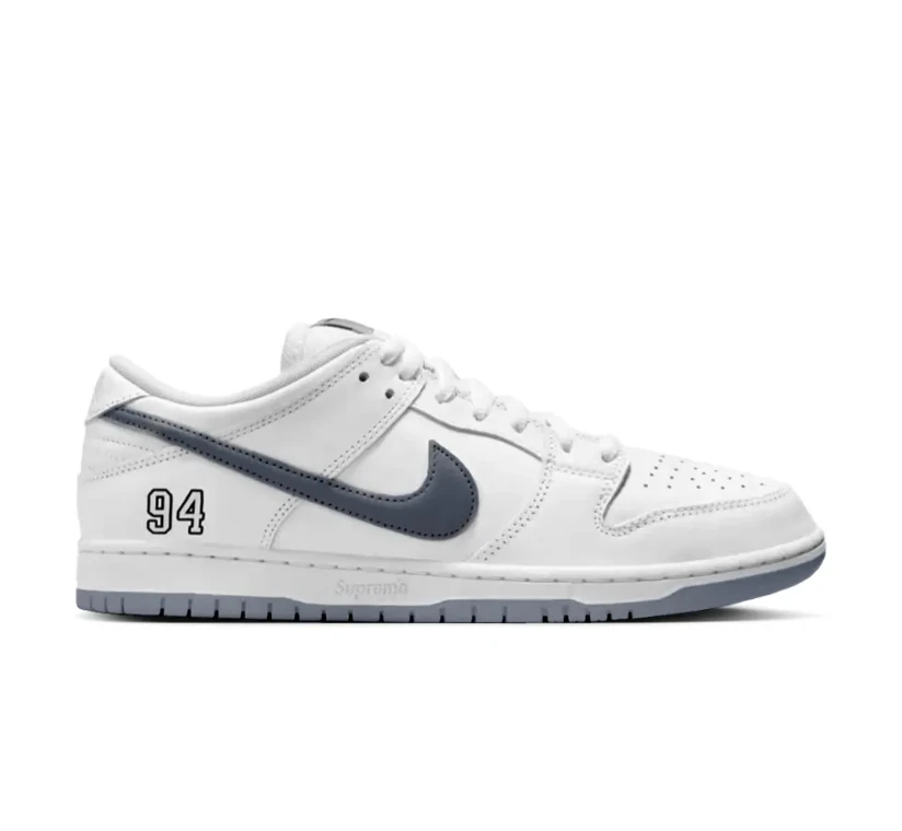 SUP x Dunk Low SB White Shoes Sneakers by Air Jordan