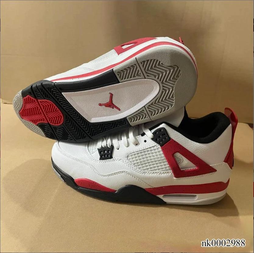 Air Jordan 4 Red Cement Shoes Sneakers by Air Jordan