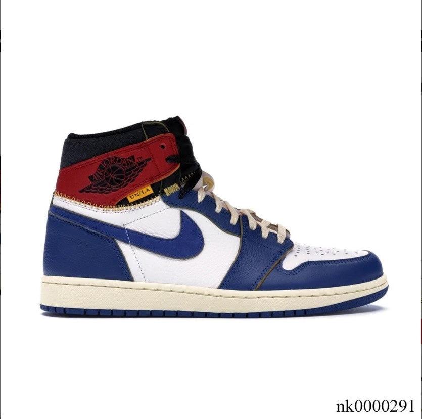 Air Jordan 1 Retro High Union Los Angeles Blue Toe Shoes Sneakers by Air Jordan
