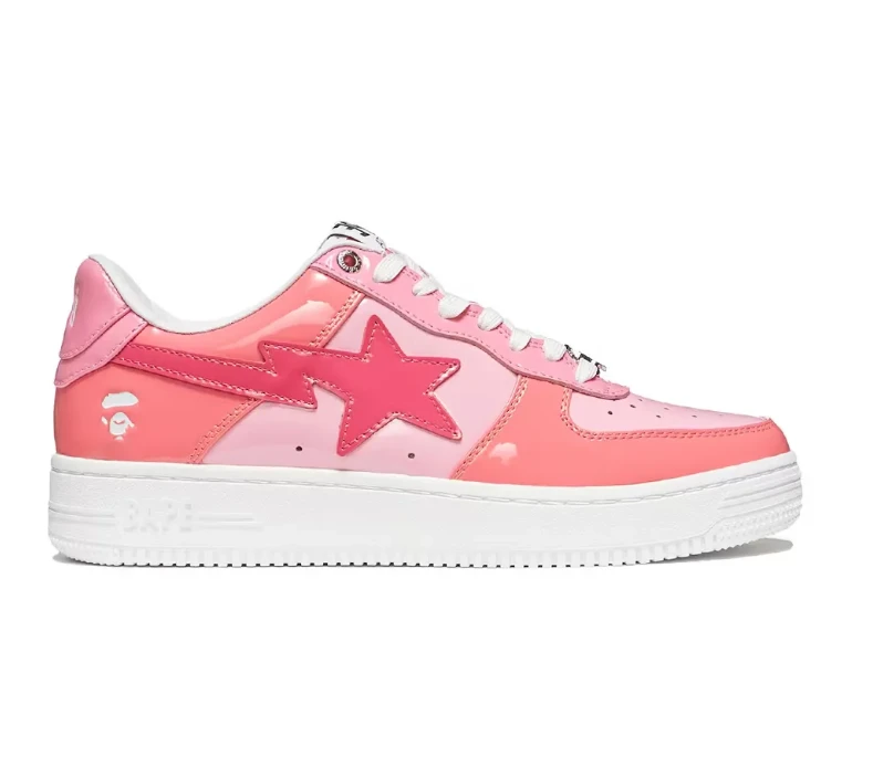 BAPE Sta Low Color Camo Combo Pink Shoes Sneakers by Air Jordan