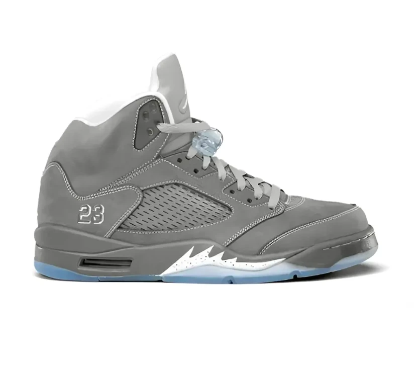 Air Jordan 5 Wolf Grey Shoes Sneakers by Air Jordan