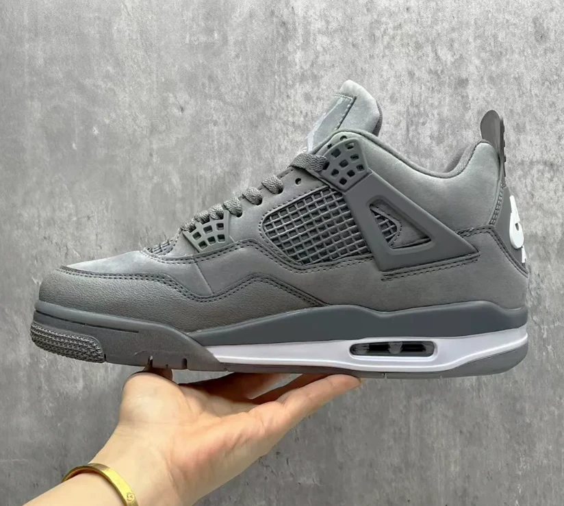 Nigel Sylvester x Air Jordan 4 Wolf Grey Shoes Sneakers by Air Jordan