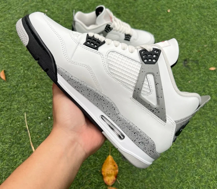 Air Jordan 4 White Cement 2025 Shoes Sneakers by Air Jordan
