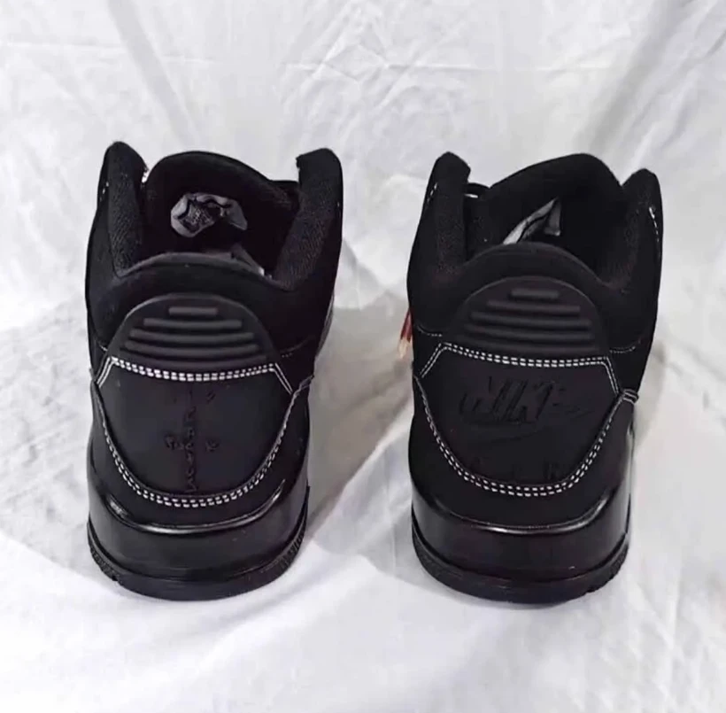 Travis Scott x AJ 3 Black Cat Shoes Sneakers by Air Jordan