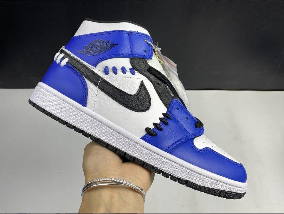 Air Jordan Mid SE “Game Royal” White Blue Black Shoes Sneakers by Air Jordan