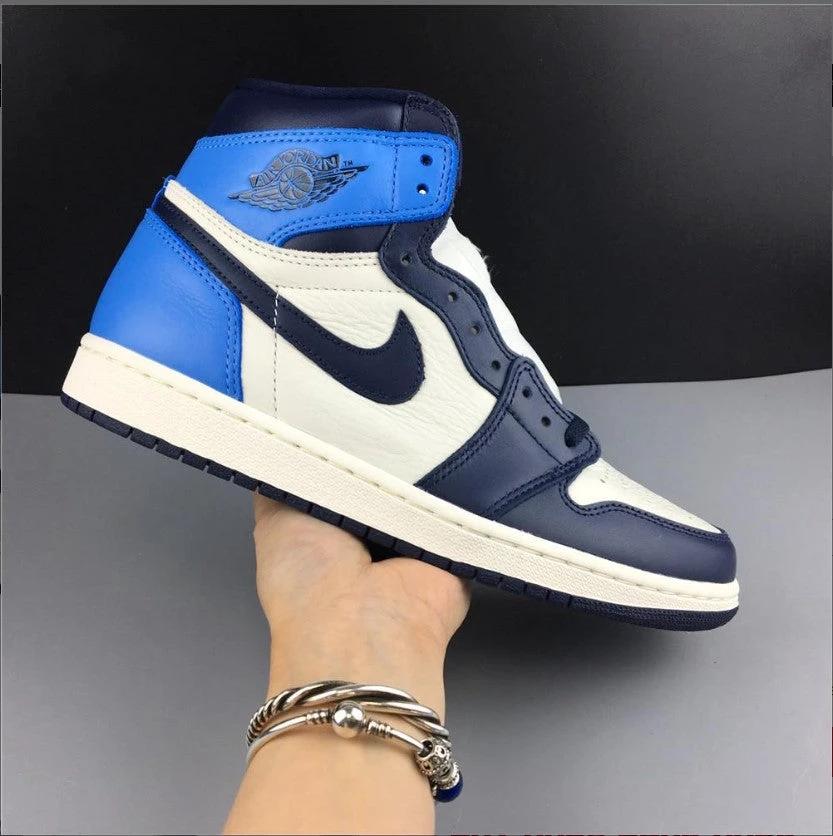 Air Jordan 1 Retro High Obsidian UNC Shoes Sneakers by Air Jordan