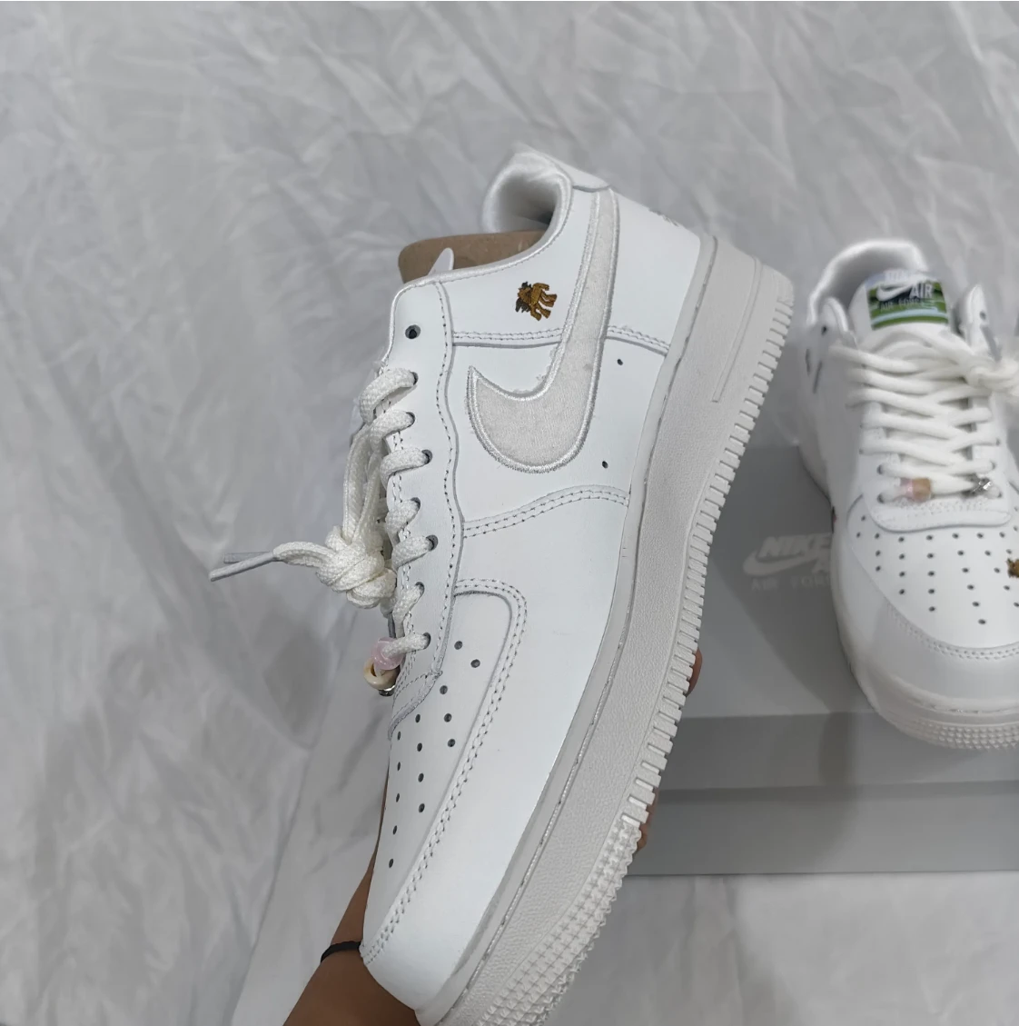 Air Force 1 Chenille Swoosh Year Of The Horse Shoes Sneaker by Air Jordan