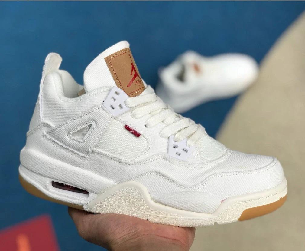 Air Jordan 4 Retro Levi’s White (Levi’s Tag) Shoes by Air Jordan