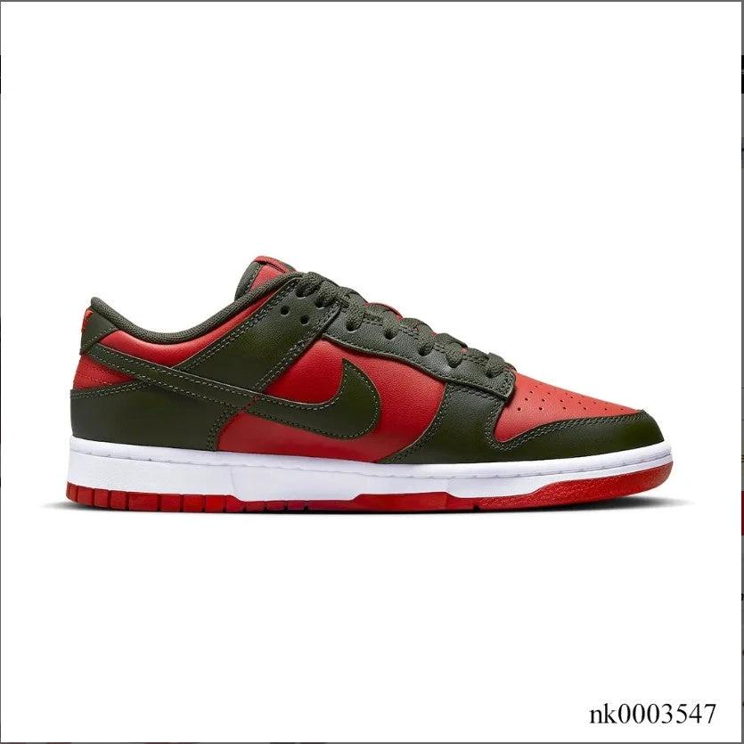 Dunk Low Mystic Red Cargo Khaki Shoes Sneakers by Air Jordan