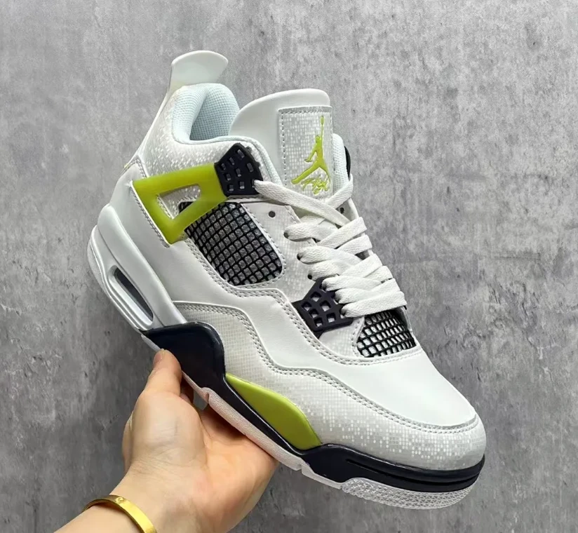 Air Jordan 4 Light Lemon Twist Shoes Sneakers by Air Jordan