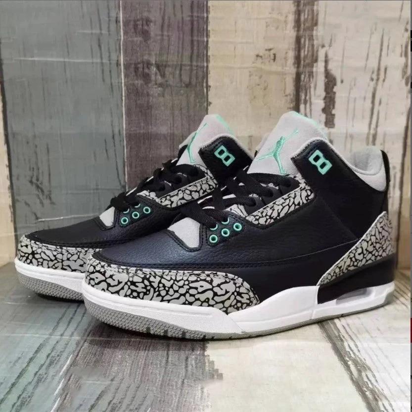 Air Jordan 3 Green Glow Shoes Sneakers by Air Jordan