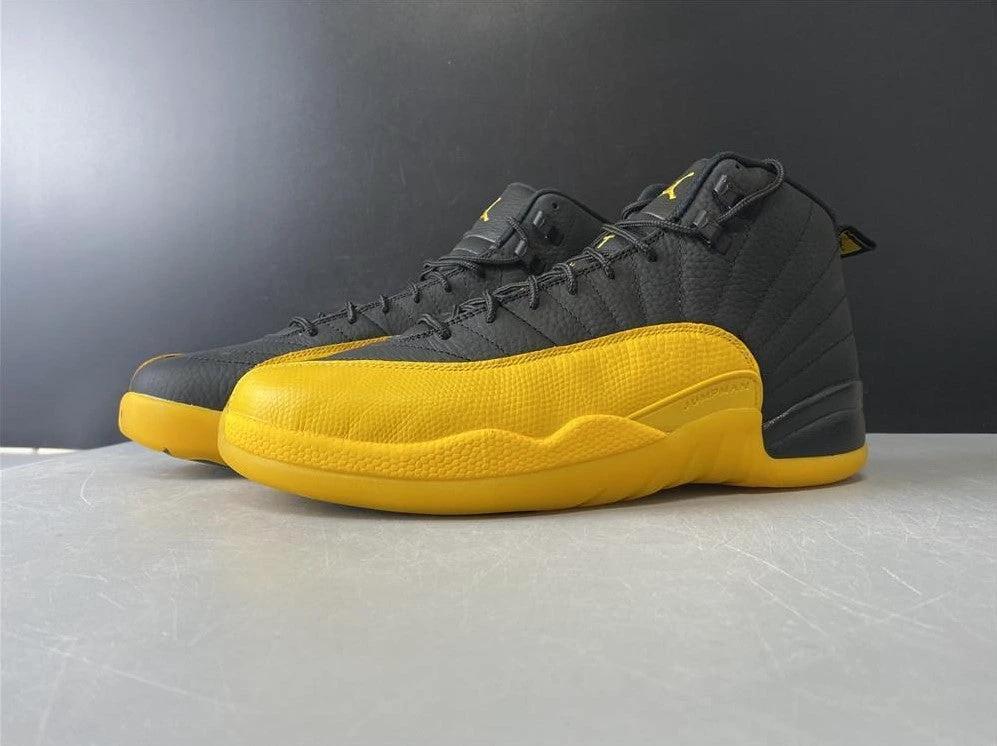 Air Jordan 12 Retro Black University Gold Shoes Sneakers by Air Jordan